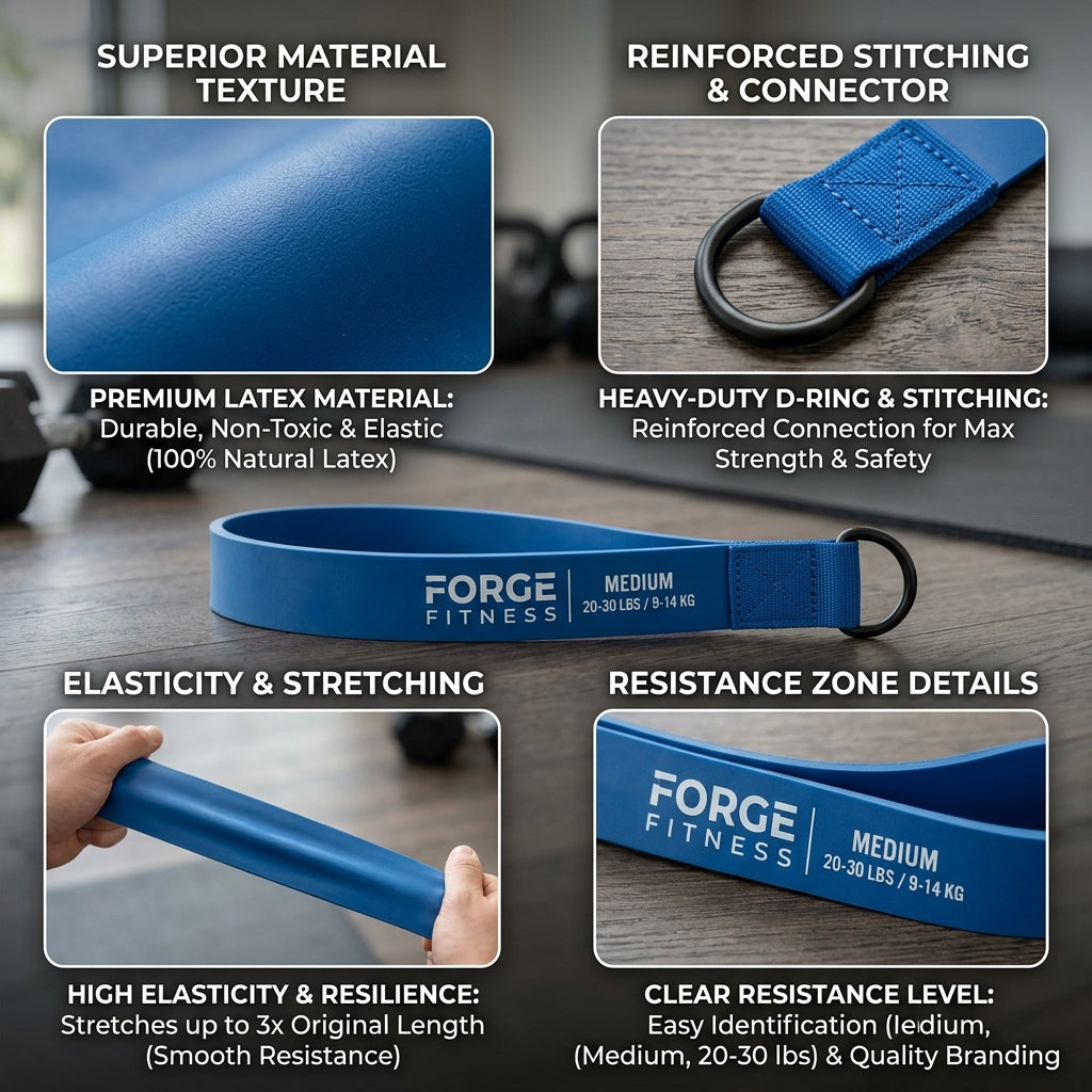 ：Durable Workout Resistance Bands, Full Body Stretching Bands, Portable Body Shaping Fitness Accessories for Men Women Teens
